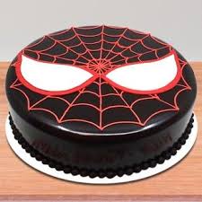 Send Spider Man Theme Chocolate Cake Online By Giftjaipur In Rajasthan Spiderman Birthday Cake Chocolate Cake Designs 6th Birthday Cakes