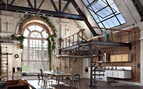 Interior Design Concept Industrial Interior Design Loft Design Industrial House