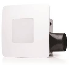 Upgrade your bathroom's look with a modern white grille. Revent Part Rvl50 Revent 50 Cfm Easy Installation Bathroom Exhaust Fan With Led Lighting Bathroom Exhaust Fans Home Depot Pro