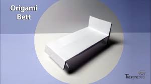 Mit simplen faltideen und klassikern wie dem herz aus geld musst du nie wieder ein. Origami Falten Leicht Gemacht Faltanleitung Bett New Youtube