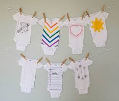 Create Baby Bodysuits For A Baby Shower Or Gift Onesie Decorating Baby Girl Onesies Diy Baby Clothes
