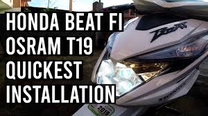 Headlight For Honda Beat Osram T19 Headlight Installation And Review Youtube