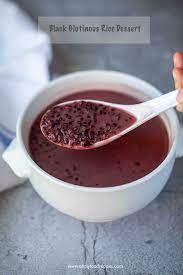 Black Glutinous Rice Dessert (紫糯米糖水) - Oh My Food Recipes