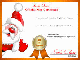 Free printable certificate templates for every occasion that can be edited with our online certificate maker. Free Printable Santa S Official Nice Certificate Noella Designs