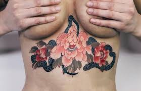 Image Result For Snake Rose Sternum Tattoo Sternum Tattoo Chest Tattoos For Women Tattoos
