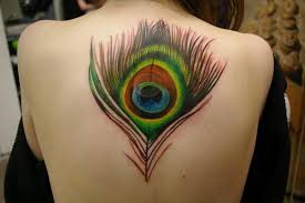 You can use the entire space for a large scale tattoo and not have to compromise on detail. Peacock Back Tattoo Tattooimages Biz