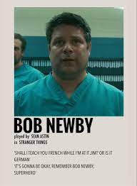 bob newby by millie in 2021 stranger things characters stranger things poster film posters minimalist