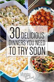 Quick And Easy Dinner Ideas For A Month Mommy Thrives Quick Dinner Recipes Easy Dinner Dinner