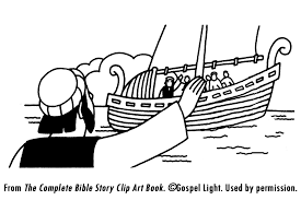 Jesus sat in the boat teaching the people. D12 Breakfast On The Shore Mission Bible Class