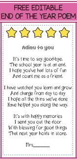Endoftheyearpoem 001 Poems About School Kindergarten Poems End Of School Year
