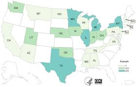 According to an update from the. Map Of Reported Cases Outbreak Of Salmonella Infections Linked To Pet Hedgehogs Cdc