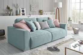 Modernes Design Big Sofa Weekend Aquamarin Schlaffunktion Mit Bettkasten Und Kissen Dieses Sofa Wird Zum Farbenfrohen Eyecatcher Kissen Sofa Grosse Sofas Sofa