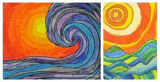 Colour Composition Warm And Cool Colors Colorful Art Kids Art Class