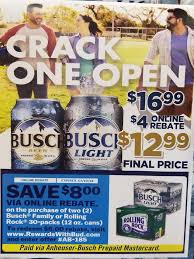 Hy Vee Busch Light 30 Packs 12 99 After 4 Online Facebook