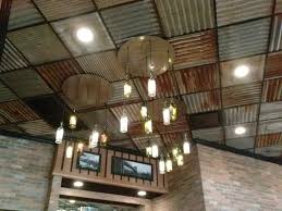 We can create a much more interesting effect and or evoke a different mood by adjusting the finish or shape to the ceiling. Industrial Looking Ceilings