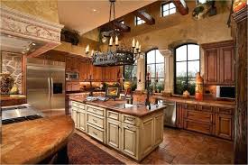 small rustic kitchen island room