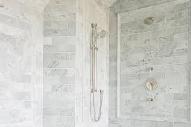 Due to the numerous roles, these marble chair rail. Gray Marble Chair Rail Tiles In Walk In Shower Transitional Bathroom