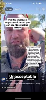 The ICE agent with Swastica Tattoo is rooming Summit!!