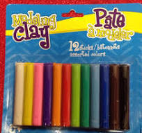 2 PK Modeling Clay Set for Kids 12 Colors 3" Sticks Mold Arts Crafts  Re-useable