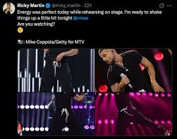 Ricky Martin Heats Up VMAs with Career Medley and Icon Award