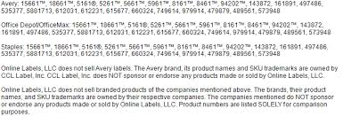 4 X 1 Blank Label Template Ol75