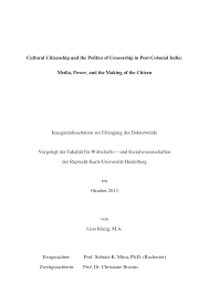 Paper is easy to write on and won't smudge. Http Archiv Ub Uni Heidelberg De Volltextserver 16783 1 Cultural 20citizenship 20and 20the 20politics 20of 20censorship 20in 20post Colonial 20india Media 2c 20power 2c 20and 20the 20making 20of 20the 20citizen Pdf