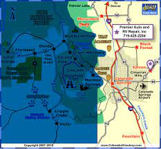 Use this map to navigate and find your way around colorado springs with ease. Colorado Springs Local Area Map Colorado Vacation Directory