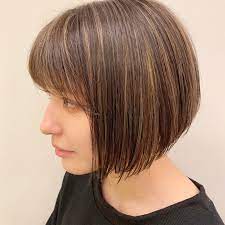 小顔 ミニボブ ハイライト まとまるボブ kakimoto arms lala terrace武蔵小杉店 宮崎 基文 488146 hair ハイライト ボブ 髪の長さ 簡単 ヘアスタイル