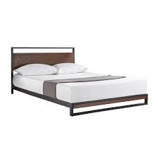 All cherry wood bed frames are made from exceptional materials that give them unparalleled strength and durability. Twin Size Metal Wood Platform Bed Frame With Headboard Fastfurnishings Com