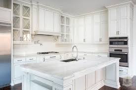 The stone's white coloring will help highlight other features of the room. White Quartzite Countertops Transitional Kitchen Stonecroft Homes