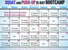 30 day squat abs and push up challenge google search