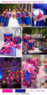 royal blue and hot pink wedding inspirations