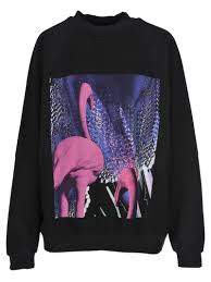 best price on the market at italist maison margiela martin margiela flamingo sweatshirt