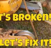 Broke the Excavator! Track Idler failure.