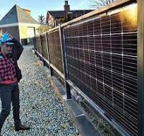 Youya Custom DIY Bifacial Solar Fence Pv Mounting Systems Vertical Bifacial  Solar Fencing for Farm/Courtyard