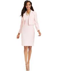 Le Suit Petite Cropped Jacket Tweed Dress Suit Wear To Work Women Macy S Tweed Dress Dresses Working Girl Outfits