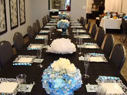 Baby Boy Shower Table Setting Baby Shower Decorations Baby Boy Shower Baby Shower Fun