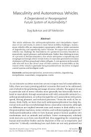 If the same vehicle is purchased in 2018, however, the benefit in kind tax will be 2 percent. Pdf Masculinity And Autonomous Vehicles