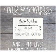 Personalized Slat Frame Mr Mrs Christian Wedding Gift Mr Mrs Personalised