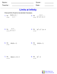 Free algebra 1 worksheets created with infinite algebra 1. Calculus Worksheets Limits And Continuity Worksheets