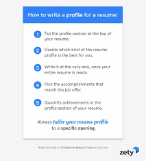 18+ Professional Resume Profile Examples For Any Job