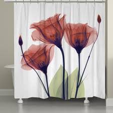 Check spelling or type a new query. Laural Home X Ray Gentian Red Flower Shower Curtain Overstock 10992930
