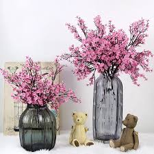 Buy babys breath and get the best deals at the lowest prices on ebay! Cherry Blossoms Artificial Flowers Baby S Breath Gypsophila Fake Flowers Diy Wedding Decoration Home Bouquet Faux Flowers Branch Artificial Dried Flowers Aliexpress