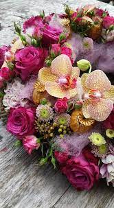 Dahlia also varies in color, can be found in almost any color except blue. One Of The Most Beautiful Bouquets I Have Ever Seen Flower Art Floral Art Funeral Floral