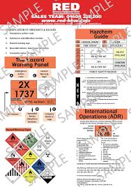 Hazardous Chemicals Hazchem Adr Chart