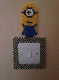 Minion Hama Perler Bead Light Switch Frame By Playbunnie09 Hama Beads Bugelperlen Bugel Hama