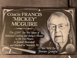 Coach Francis Mickey McGuire Celebration