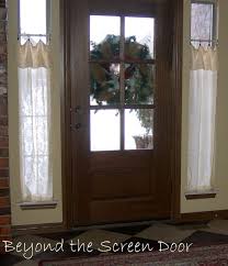 Doors with windows offer a beautiful touch to any home. New Entry Hall Window Treatments Sonya Hamilton Designs Front Door Curtains Front Doors With Windows Home