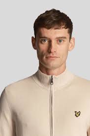 Lyle & Scott vest met logo beige