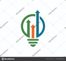Vector Logo Design For Smart Investor Investment Chart